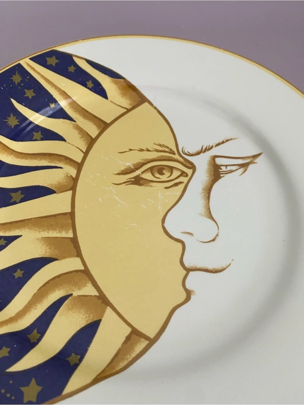 Vintage 1993 Vitromaster Galaxy Celestial salad plate